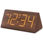 DreamSky Wooden Digital Alarm Clocks for Bedrooms